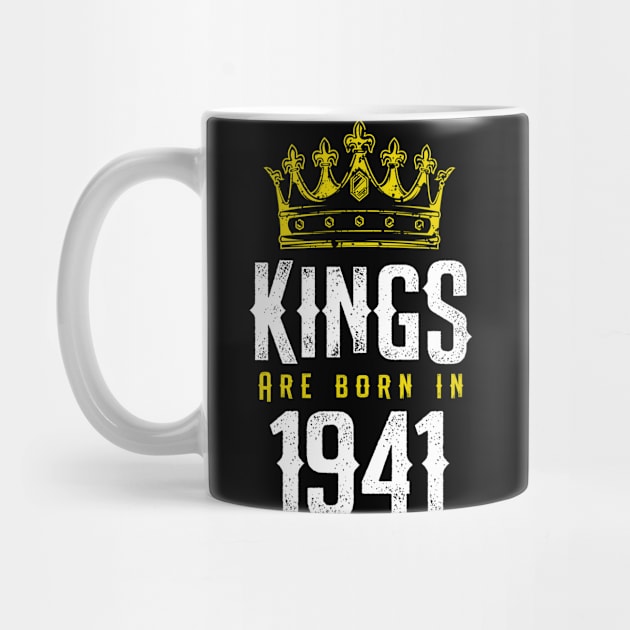 kings are born 1941 birthday quote crown king birthday party gift by thepersianshop